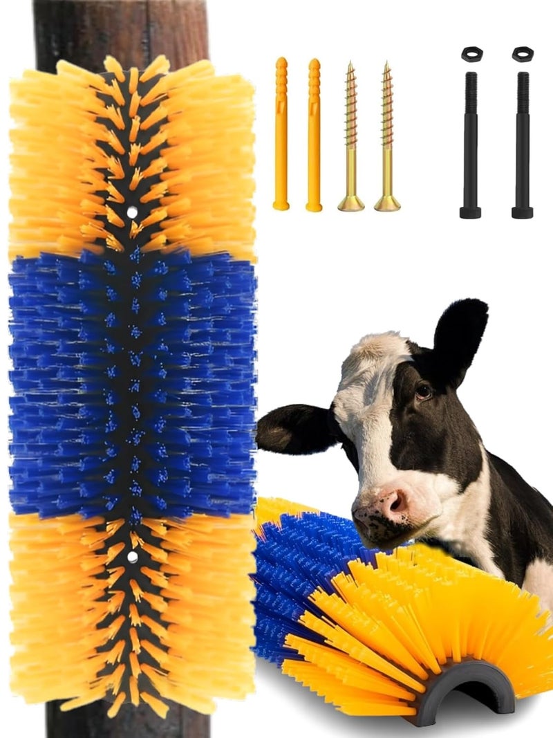 REVAXUP Livestock Scratch Brush,Goat Cow Horse Pig Dog Livestock Brushes for Scratcher, Big Goat Scratching Post for Animal Self-Grooming, Clean The Fur,Protecting Fences - Image 1
